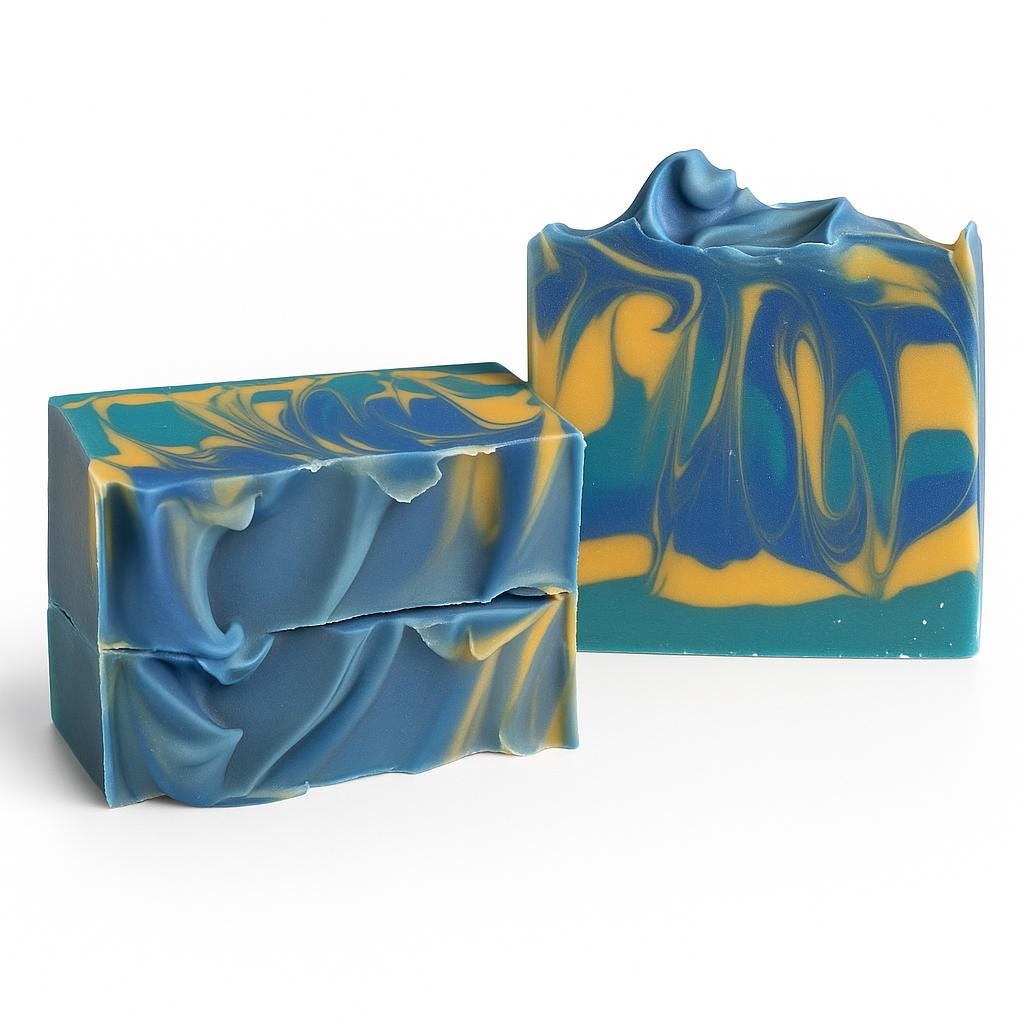 Pineapple Kiwi Soap: Handmade Artisan Cold Process Soap