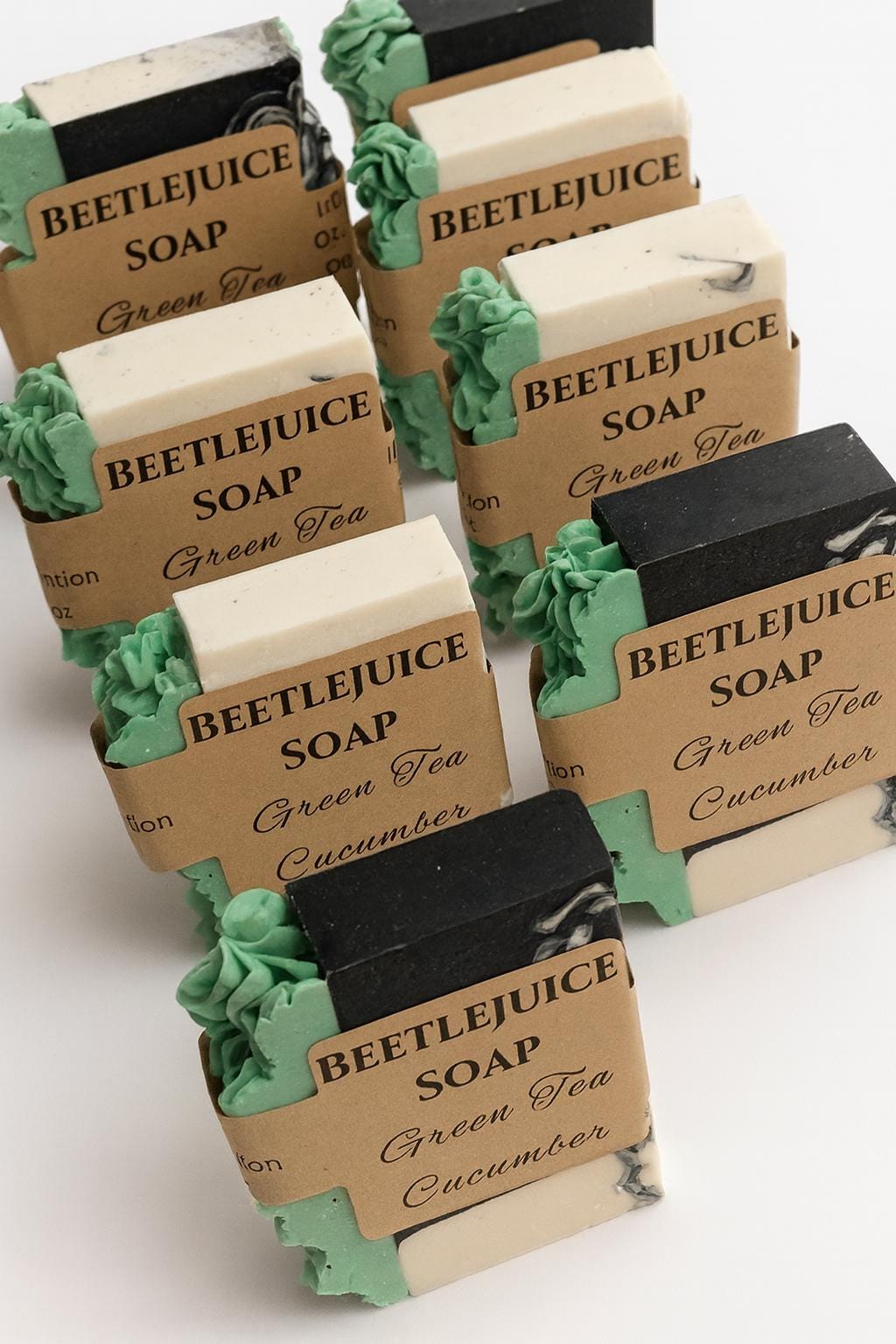 Beetlejuice Bar Soap: Green Tea & Cucumber Scent