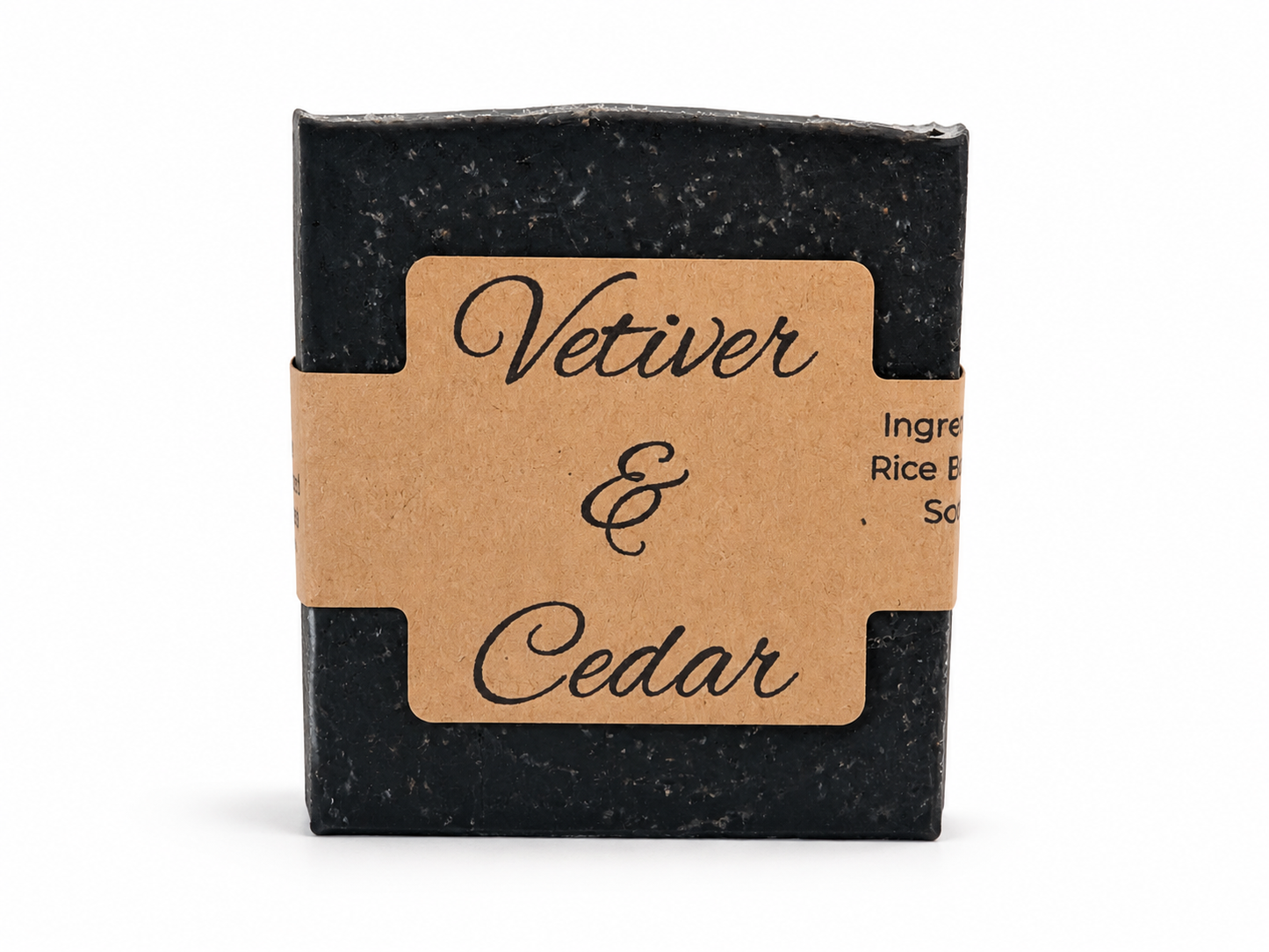 Vetiver & Cedar with Walnut Shell | Handmade Cold Process Exfoliant Bar