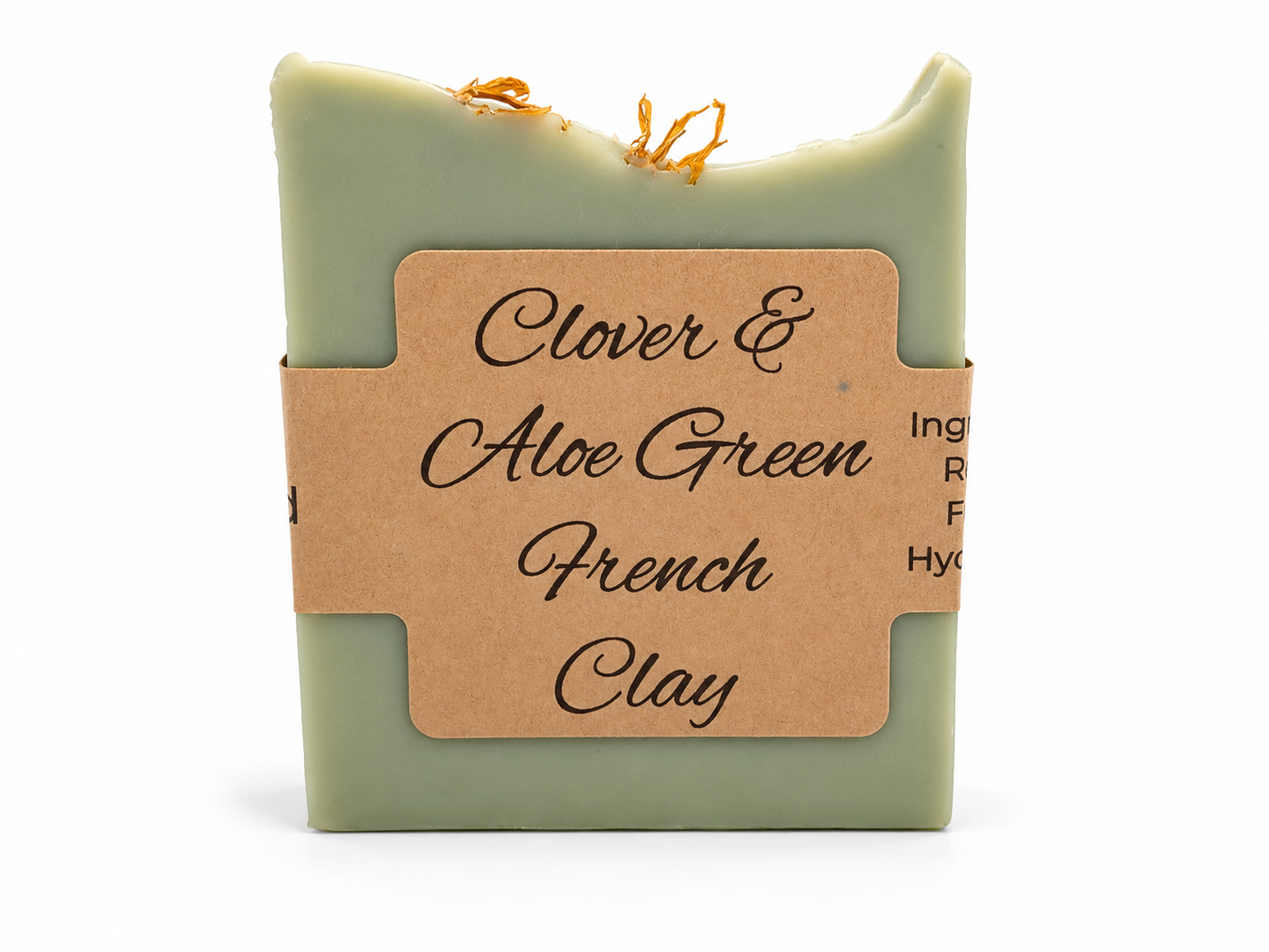 Green Clay & Calendula | French Green Clay Soap | Handmade Cold Process Bar
