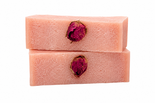 Rose Clay & Bloom | Pink Kaolin Clay Soap | Handmade Cold Process Bar