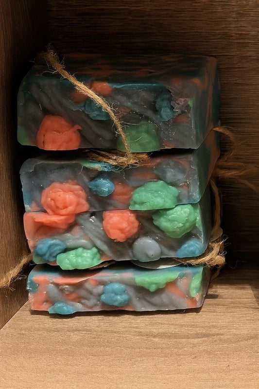 Tie-Dye Berry Soap