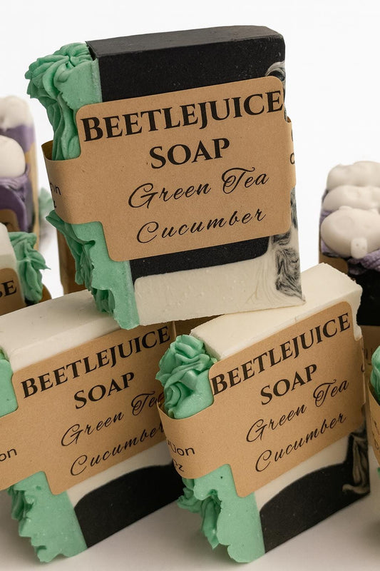 Beetlejuice Bar Soap: Green Tea & Cucumber Scent