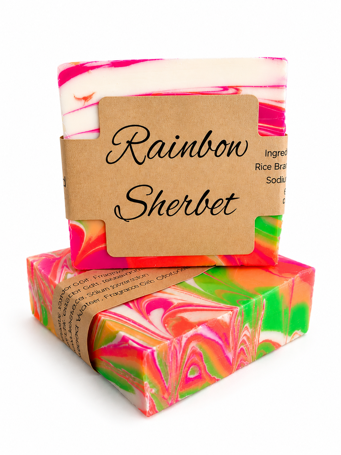 Rainbow Sherbet | Handmade Cold Process Soap