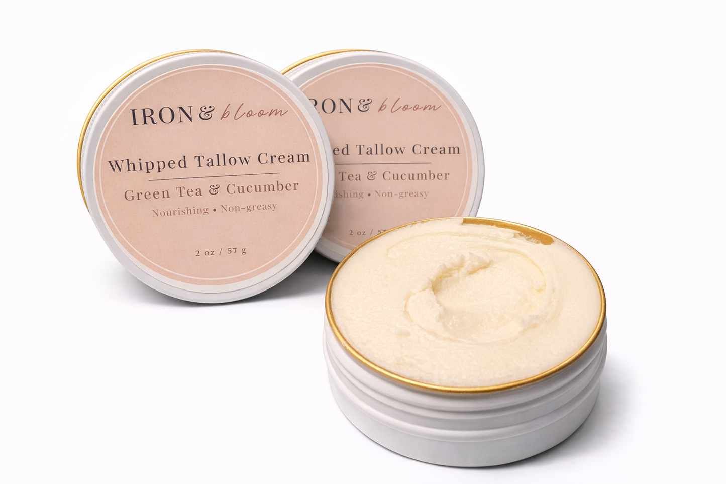 Green Tea & Cucumber | Whipped Tallow Cream